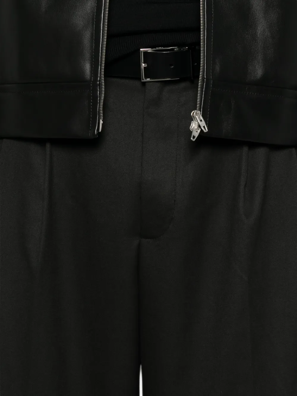 Calvin Klein Straight plooibroek Zwart