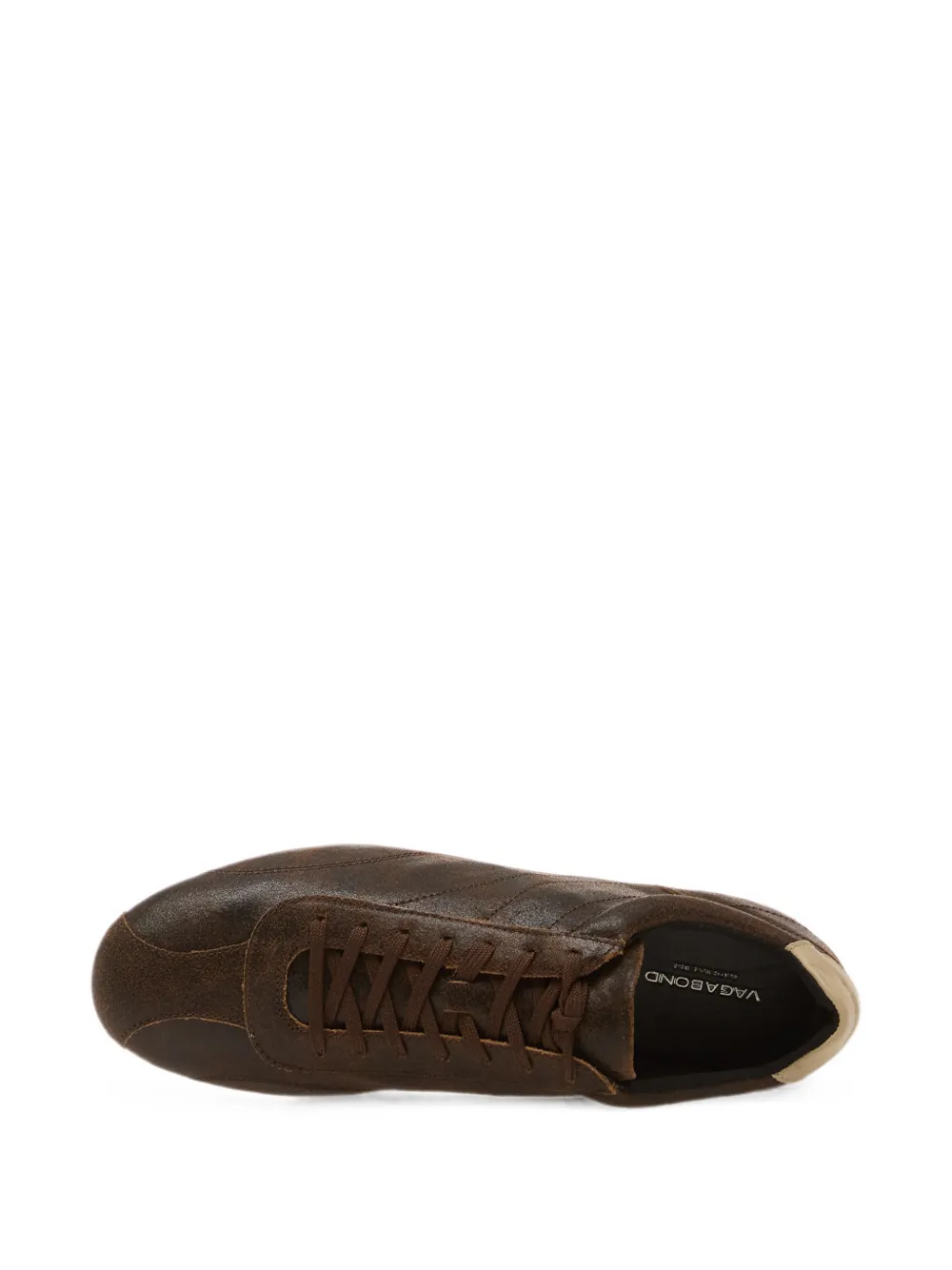 VAGABOND Hollie low-top sneakers met gerafeld effect Bruin