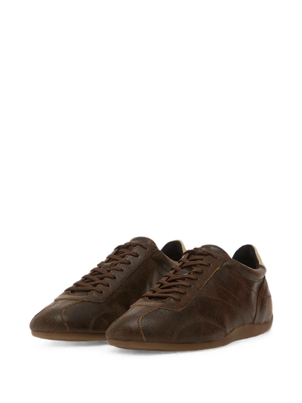 VAGABOND Hollie low-top sneakers met gerafeld effect Bruin