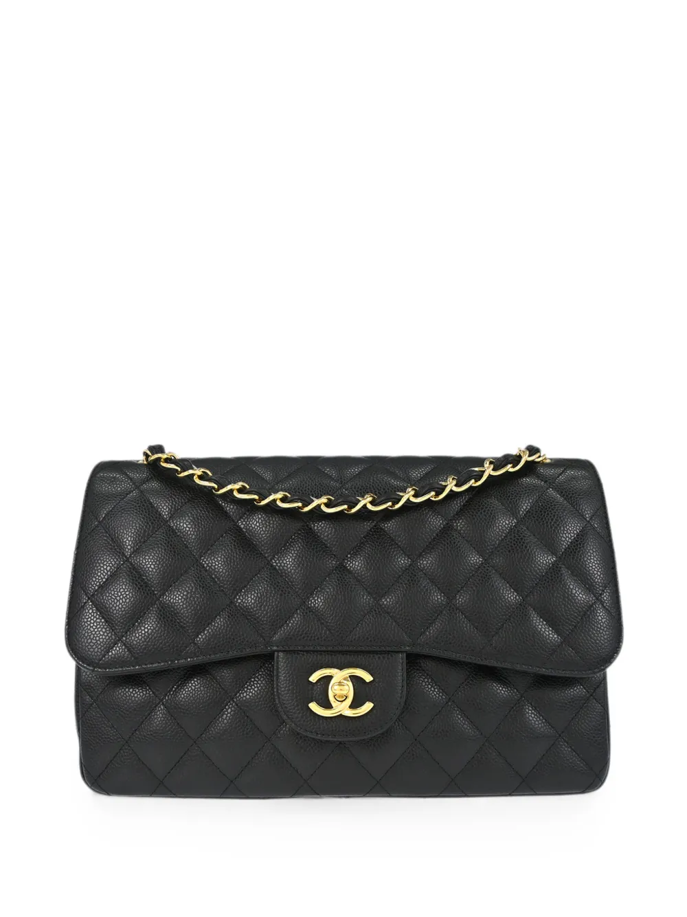 CHANEL Pre-Owned 2014 jumbo Classic Double Flap shoulder bag - Schwarz