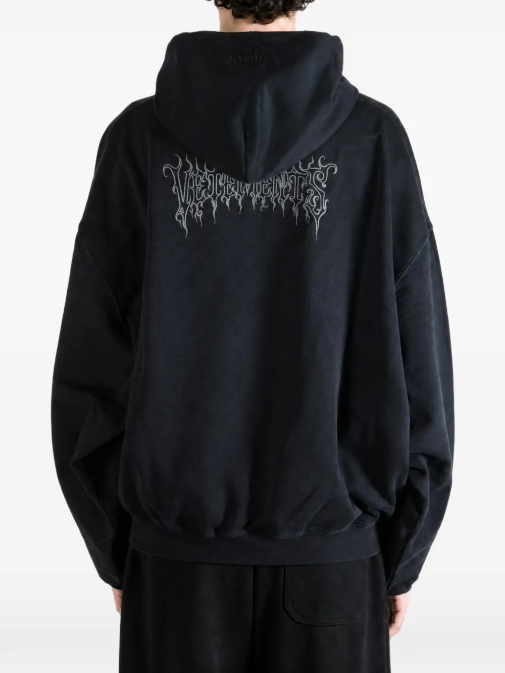 VETEMENTS Hoodie met print Zwart
