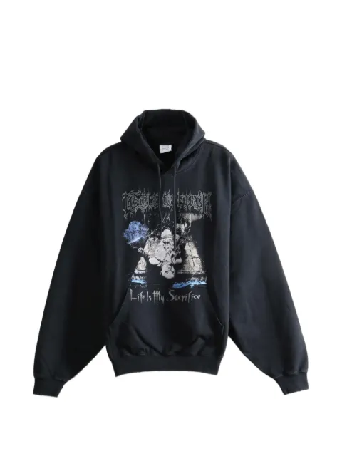 VETEMENTS graphic-print drawstring hoodie