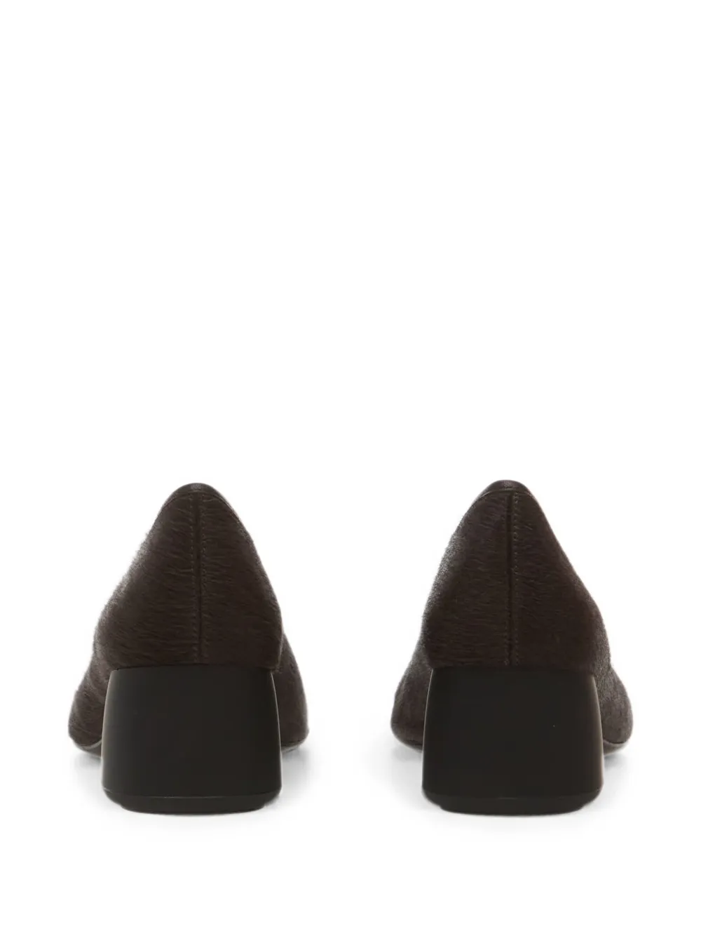 VAGABOND Livia pumps met blokhak en ponyhaar Bruin