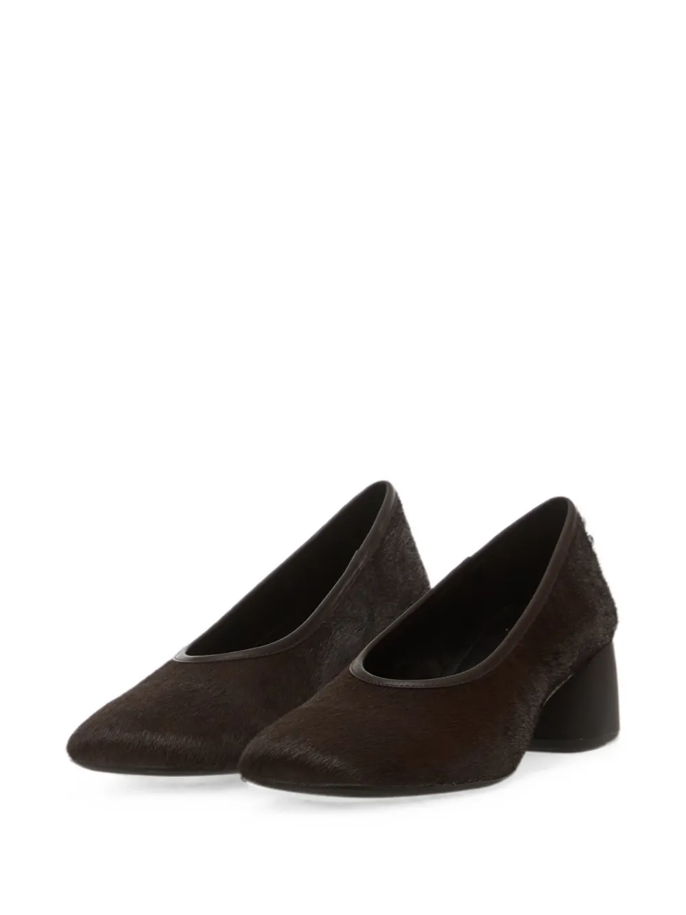 VAGABOND Livia pumps met blokhak en ponyhaar Bruin