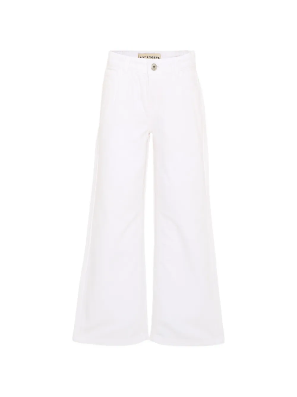 Roy Rogers Kids logo-patch regular-fit jeans - Bianco
