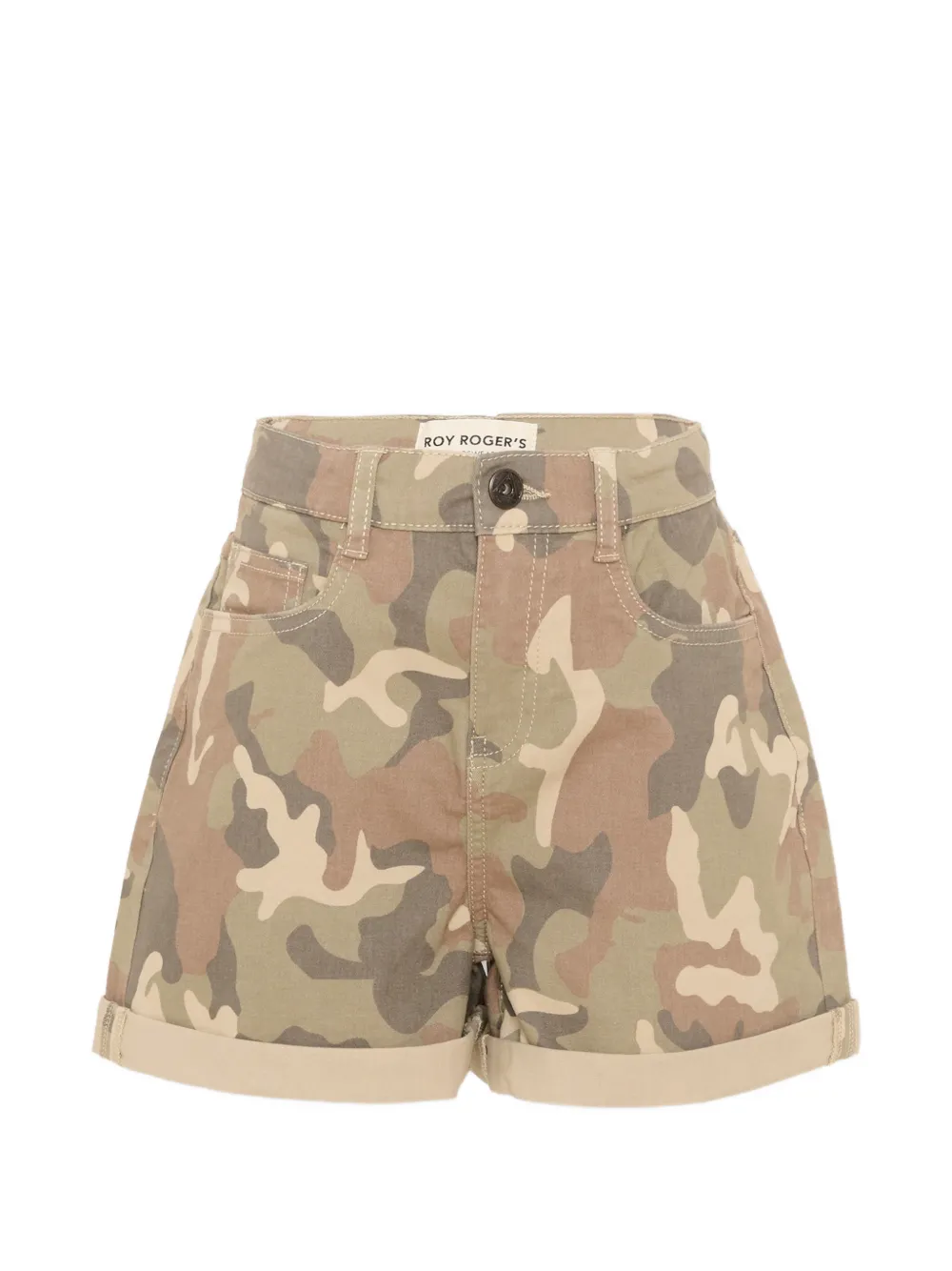 Roy Rogers Kids camouflage-print shorts - Verde