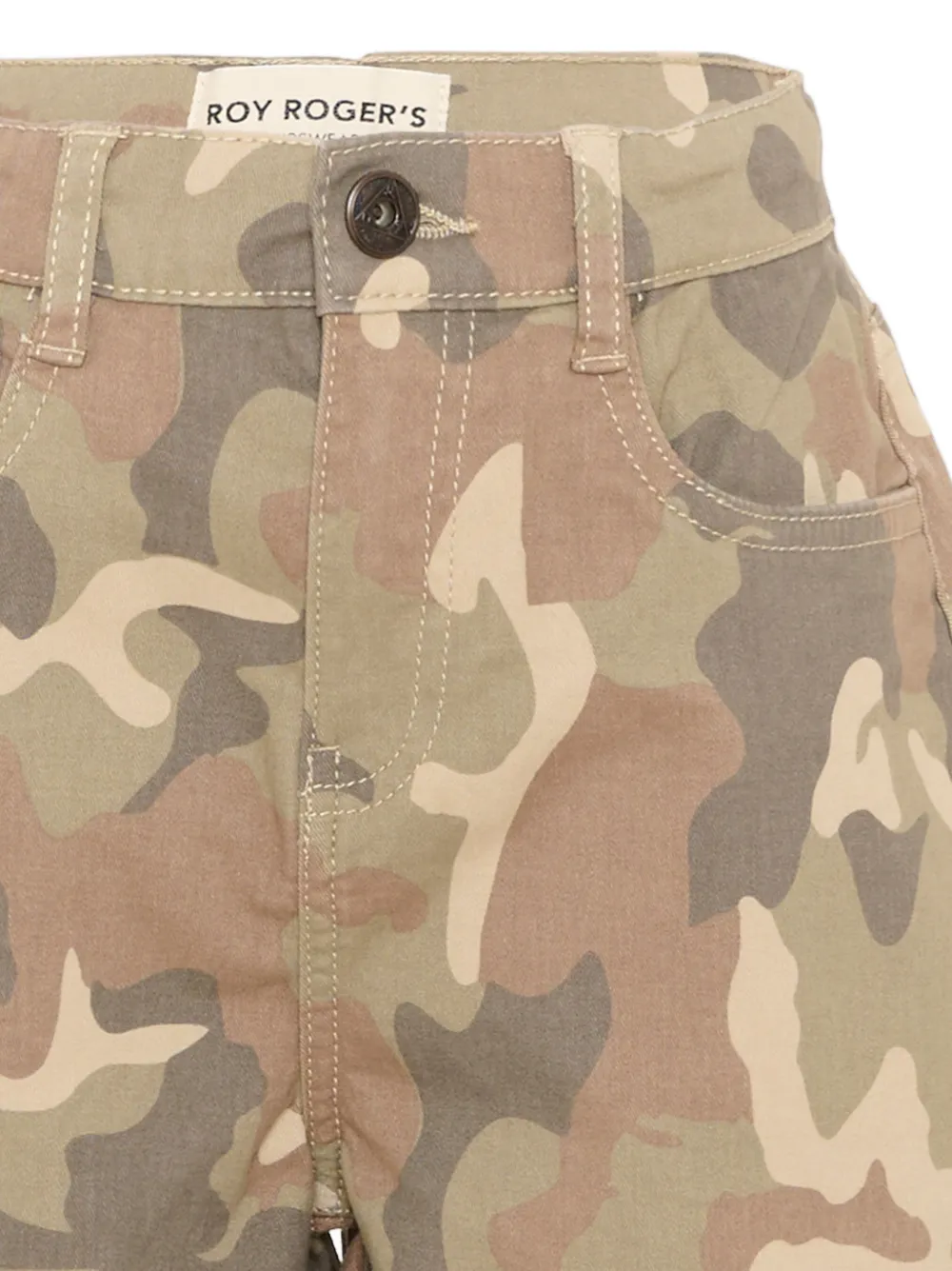 Roy Rogers Kids Shorts met camouflageprint Groen
