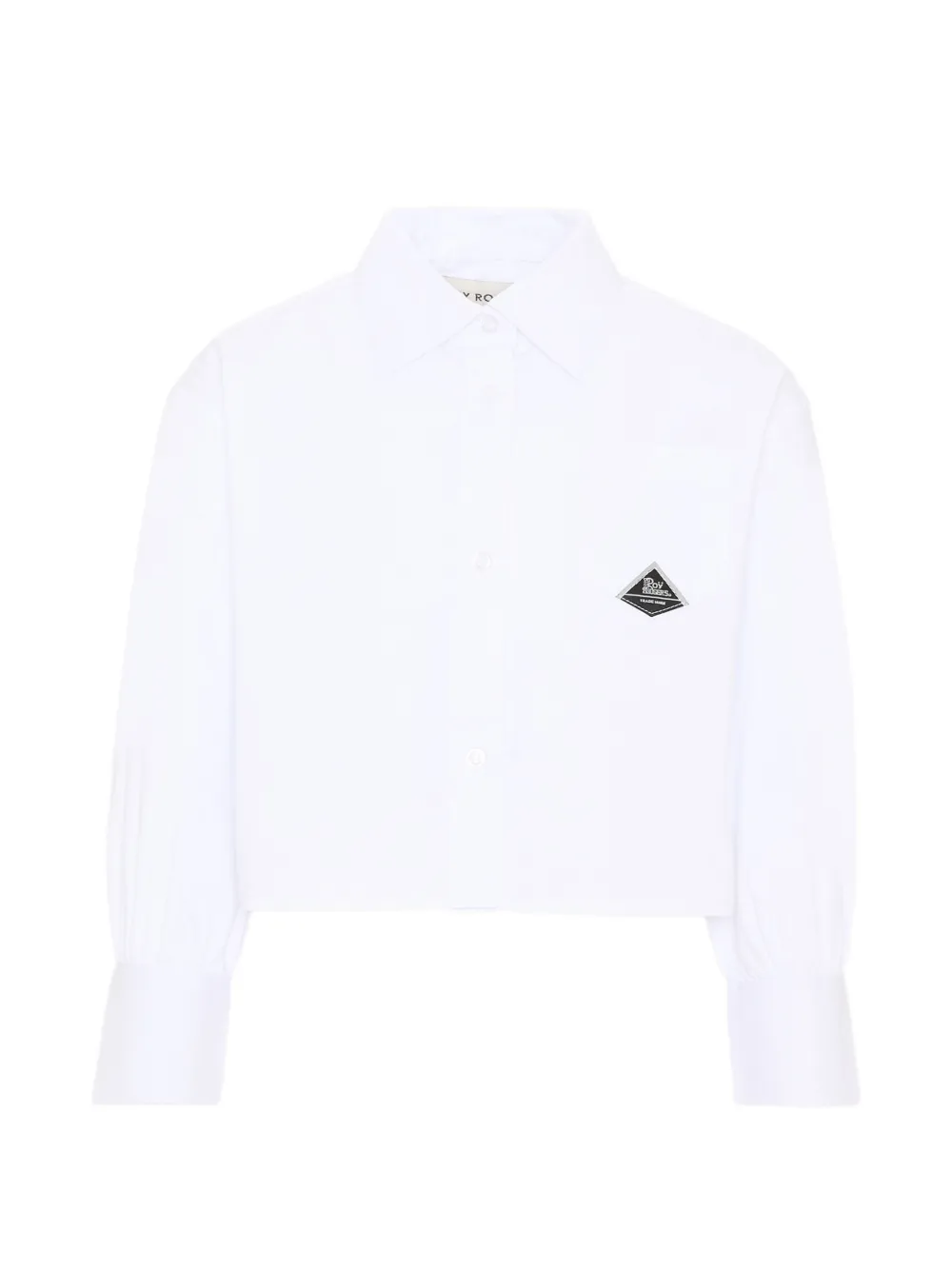 Roy Rogers Kids logo-patch cropped shirt - Weiß
