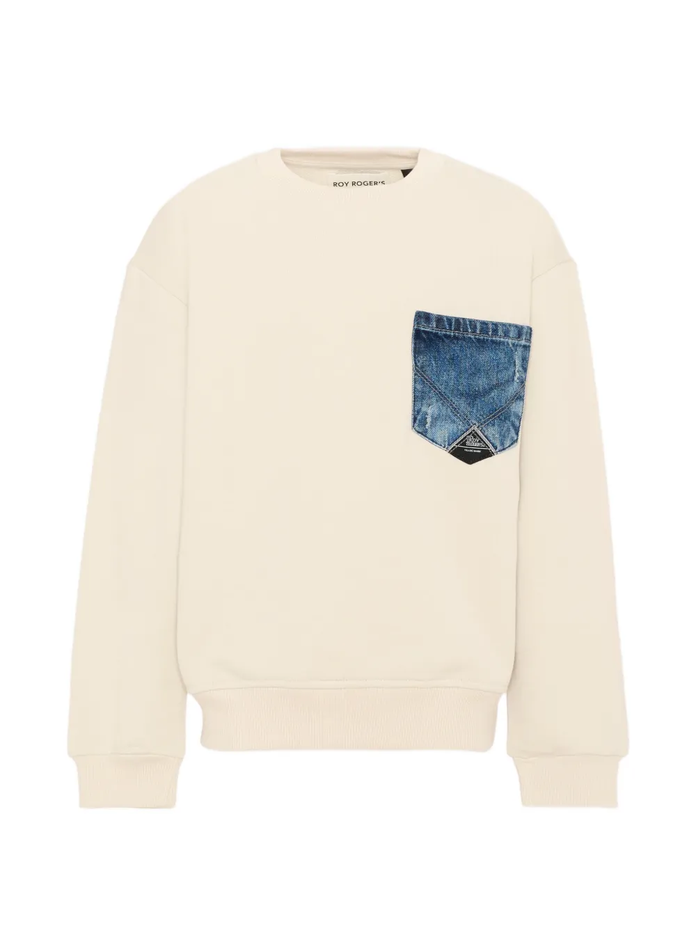 Roy Rogers Kids denim-pocket cotton sweatshirt - Toni neutri
