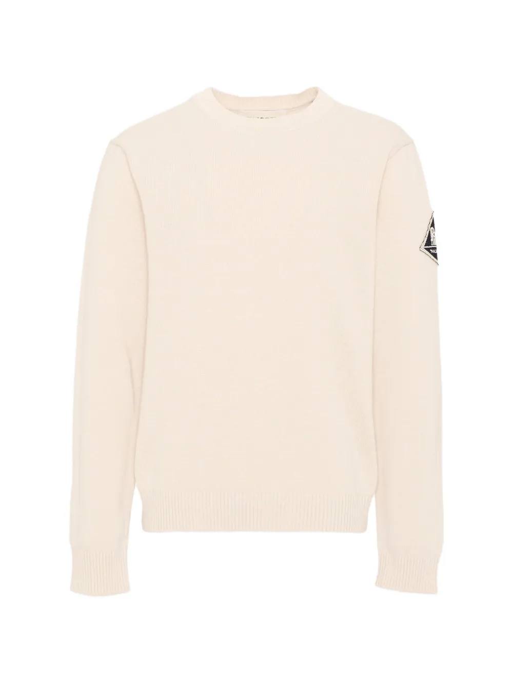 Roy Rogers Kids logo-appliqué crew-neck sweater - Toni neutri