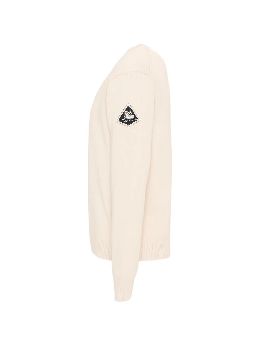 Roy Rogers Kids Trui met ronde hals en logo-applicatie Beige