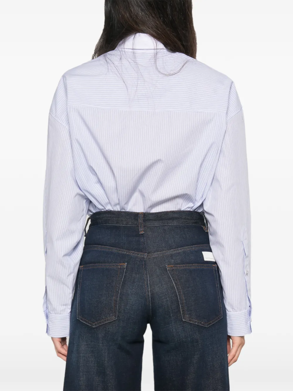 Nine In The Morning Nadia jeans met wijde pijpen Blauw