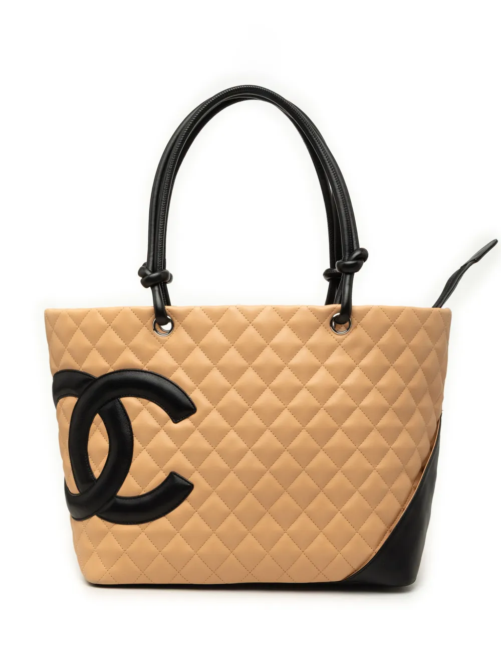 CHANEL Pre-Owned 2004-2005 Large Quilted Lambskin Cambon Ligne tote bag - Schwarz