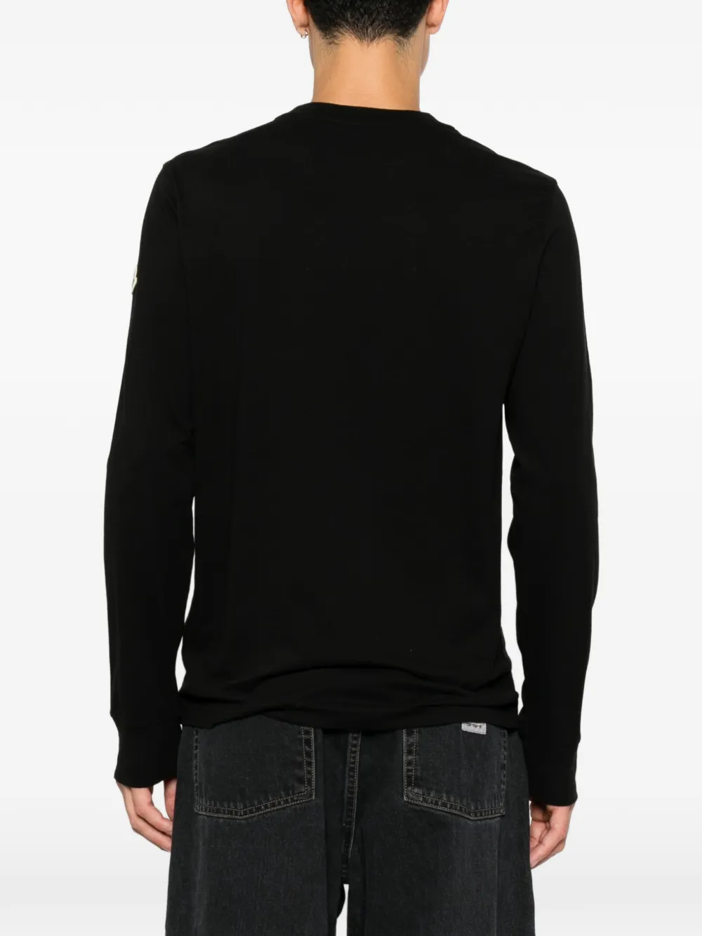 Moncler T-shirt met logopatch Zwart