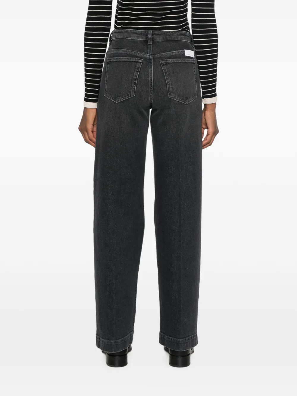 Nine In The Morning Jeans met wijde pijpen Grijs