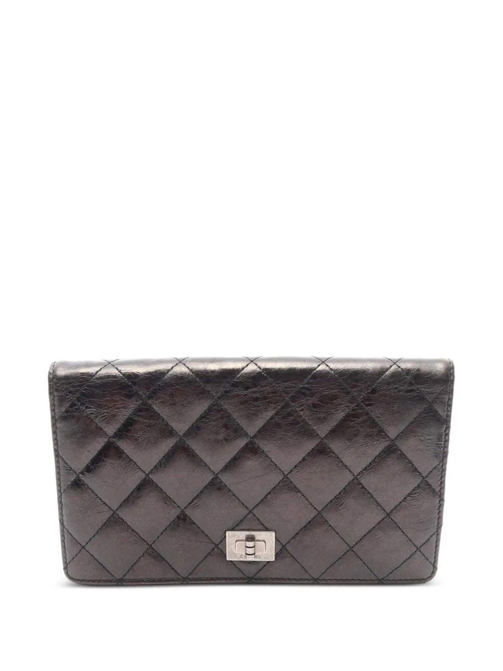 CHANEL Pre-Owned 2006-2008 2.55 matelassé bi-fold wallet - Schwarz