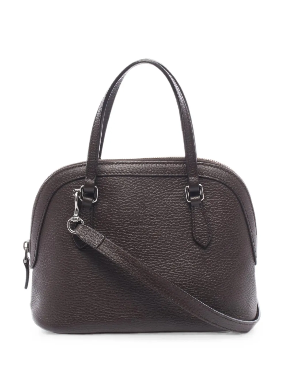 Gucci Pre-Owned 2010s pebbled-leather handbag - Marrone