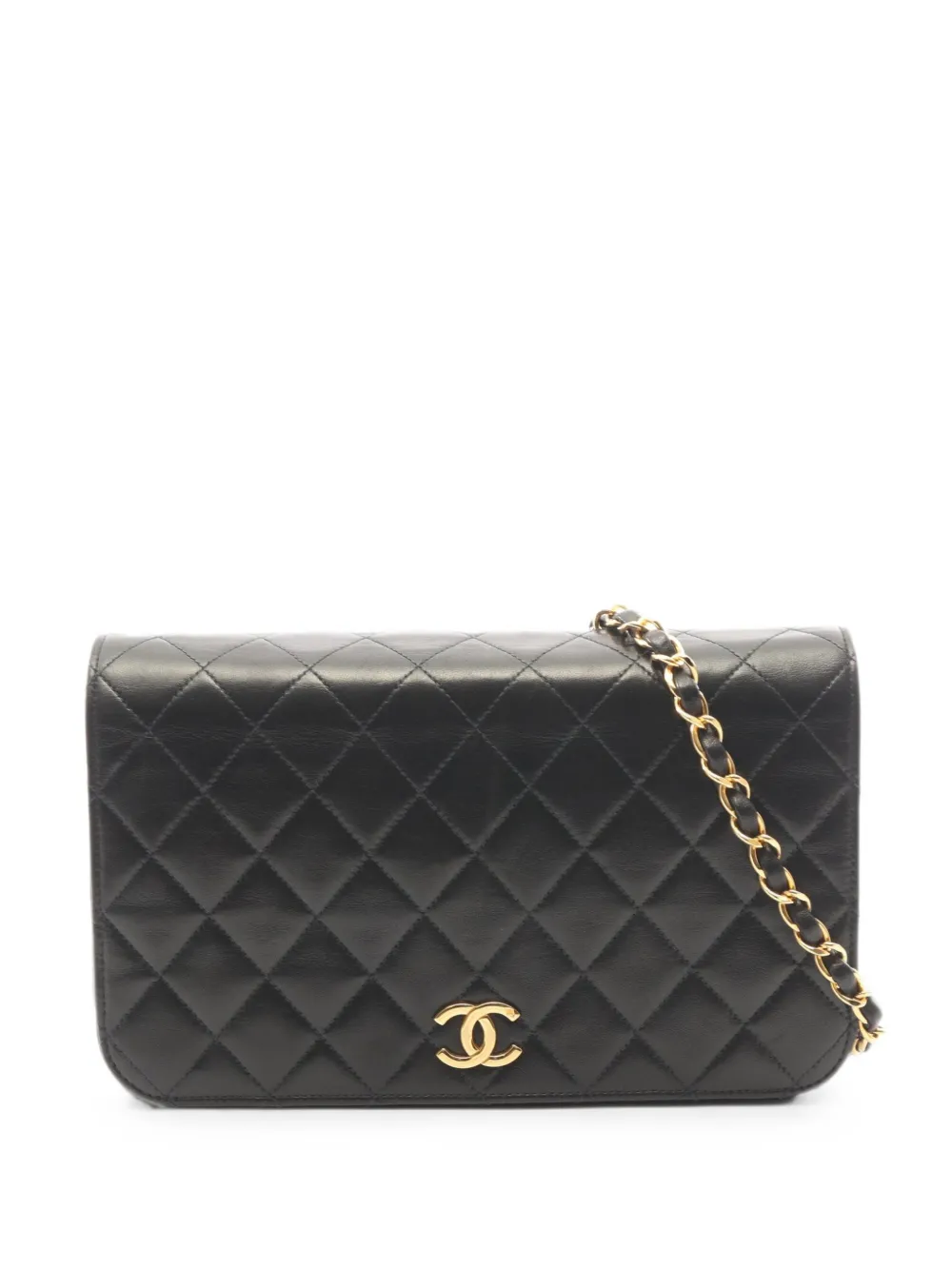 CHANEL Pre-Owned 1997-1999 Matelassé full flap shoulder bag - Schwarz