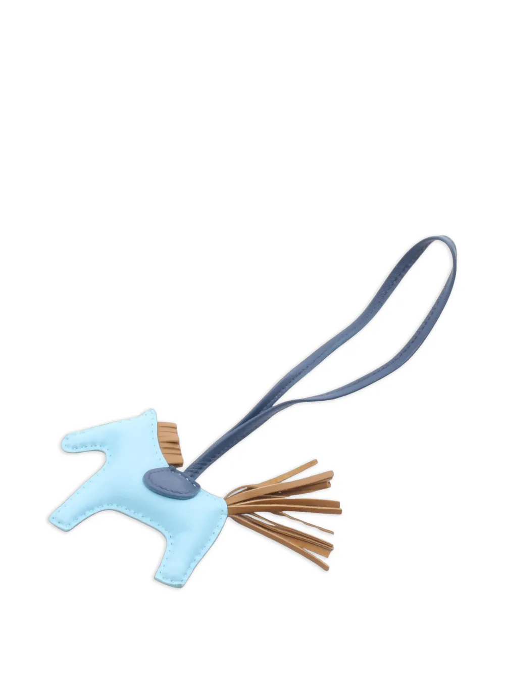 Hermès Pre-Owned 2019 Rodeo PM horse bag charm - Blu