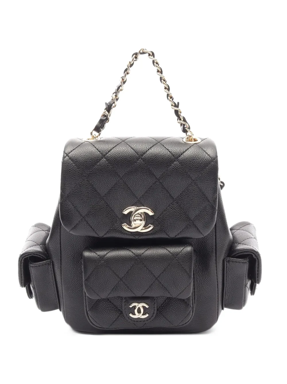 CHANEL Pre-Owned 2021s Matelassé leather backpack - Nero