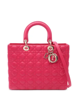 Christian Dior Pre-Owned レディ ディオール ハンドバッグ L | ピンク