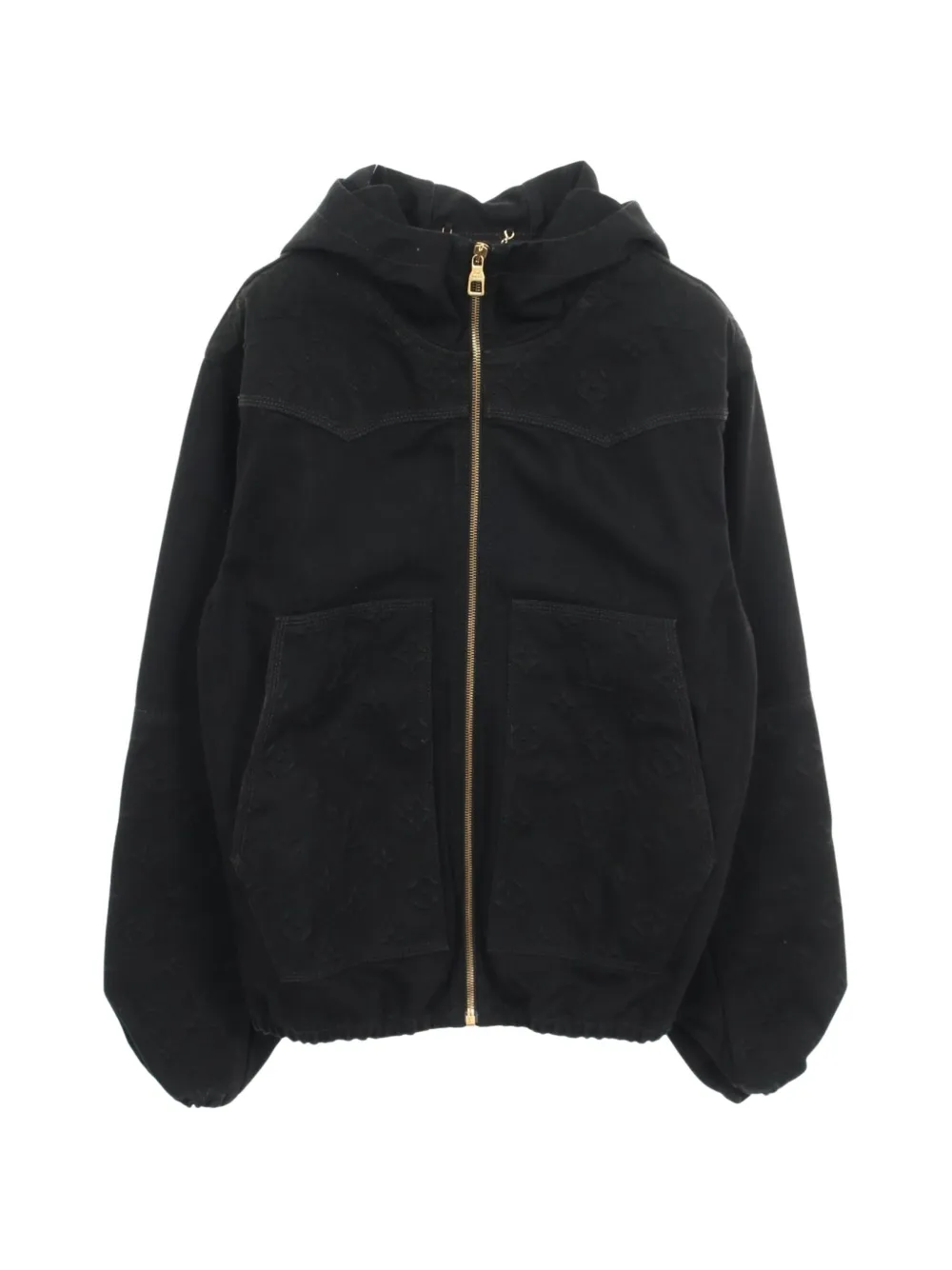 Louis Vuitton Pre-Owned 2010s Monogram embossed jacket - Nero