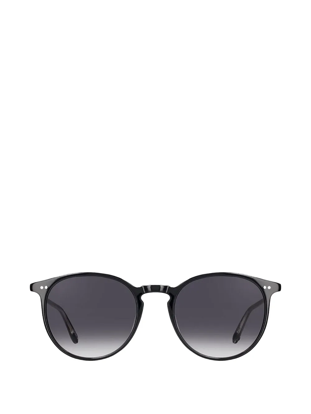 Garrett Leight Morningside Sun zonnebril met rond montuur Zwart