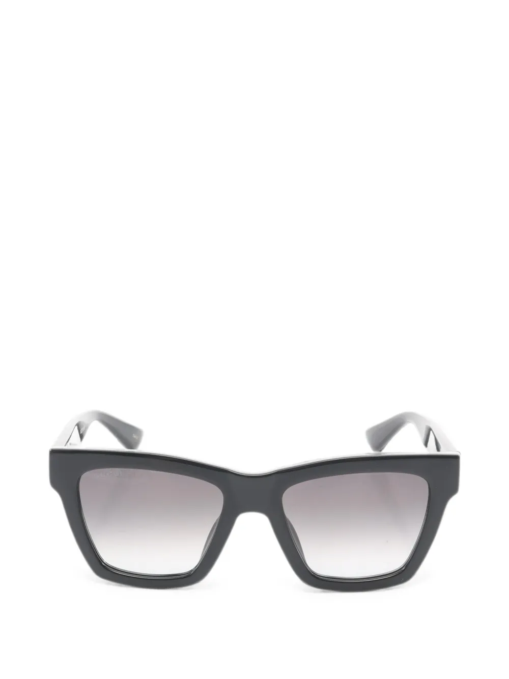 Gucci Pre-Owned logo-detail square-frame sunglasses - Nero