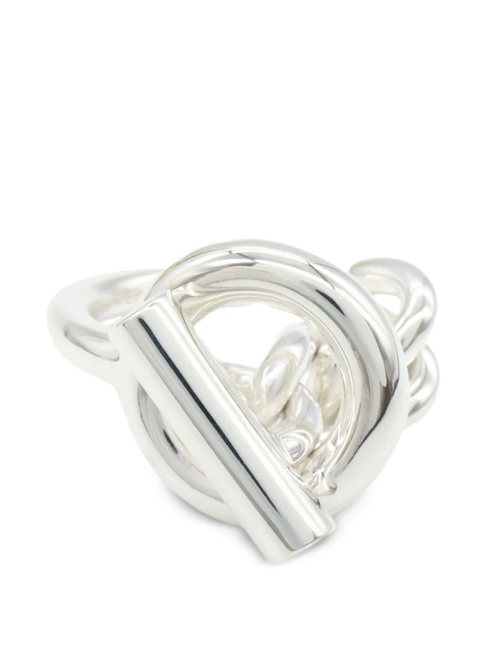 Hermès Pre-Owned 2010s GM Croisette ring - Argento