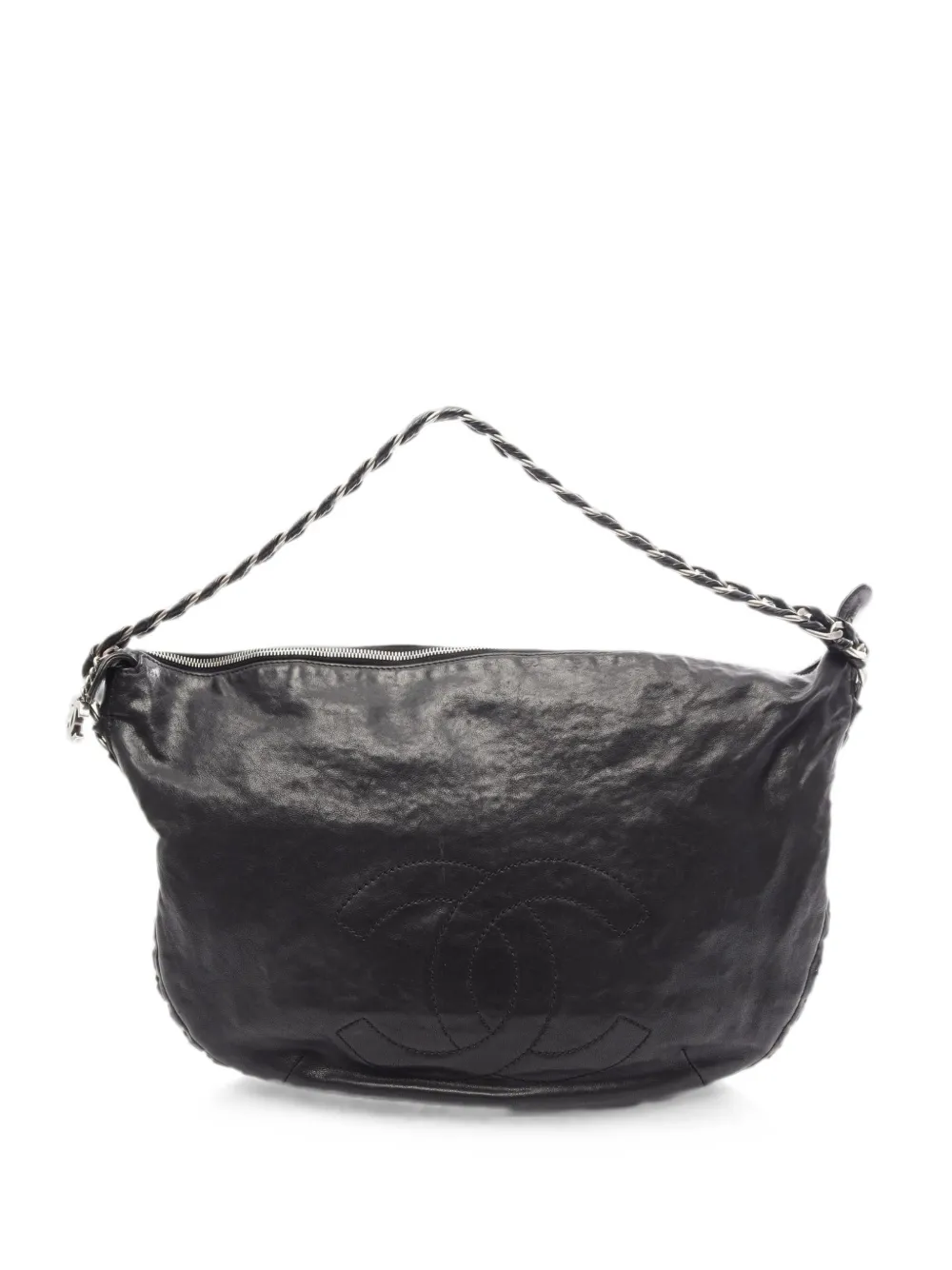 CHANEL Pre-Owned 2006-2008 CC-logo chain-strap tote bag - Schwarz