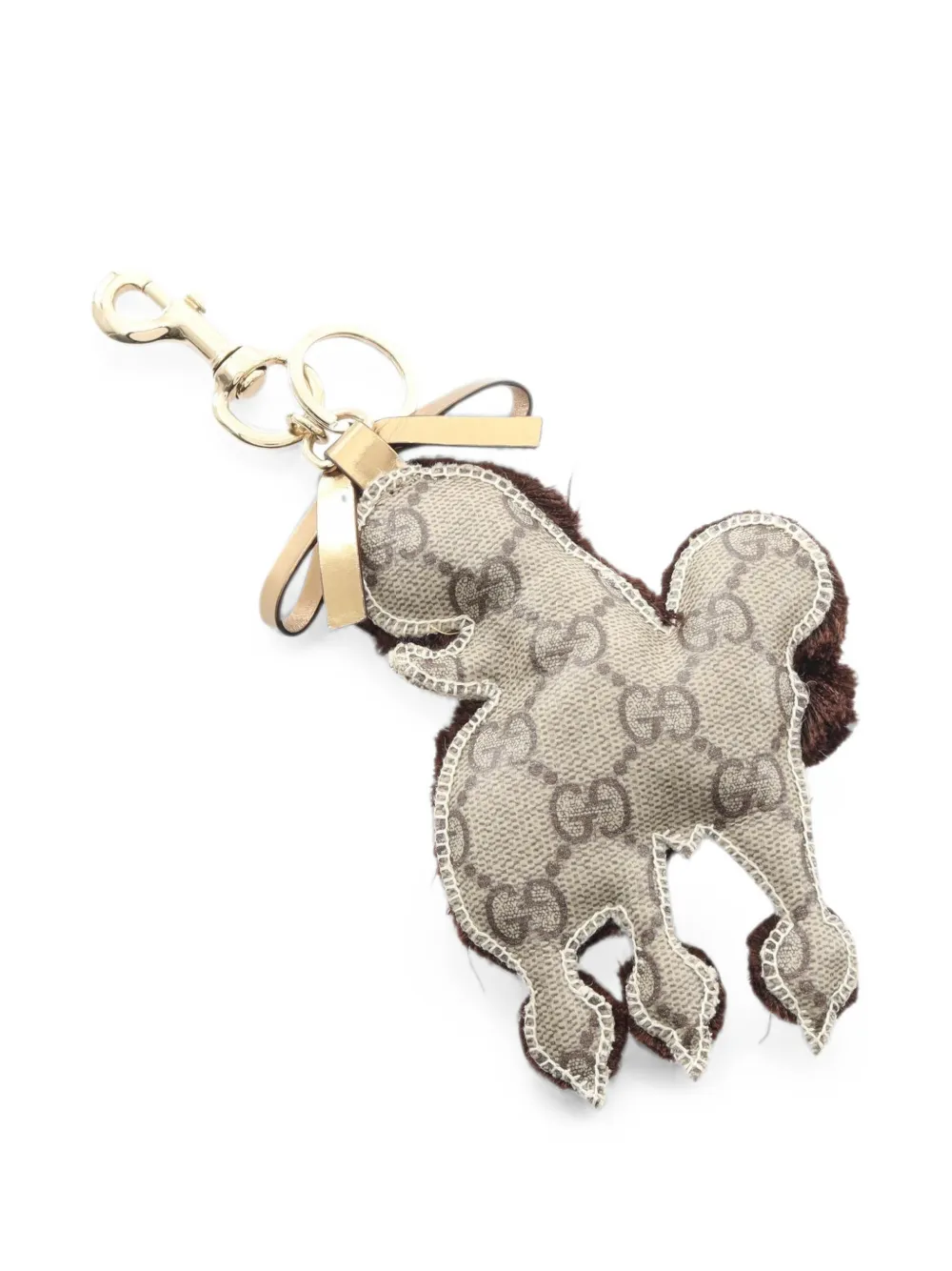Gucci Pre-Owned 2010s Gutchori Lulu GG Plus poodle bag charm - Braun