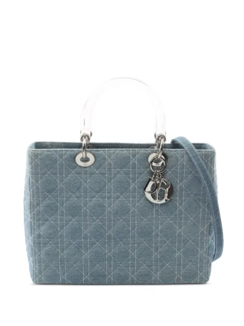 Christian Dior Pre-Owned 2000s large Lady Dior Cannage tote bag