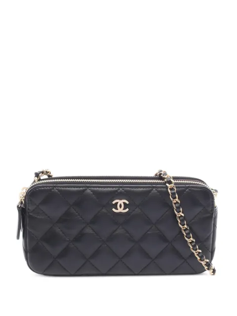 CHANEL Pre-Owned 2016-2017 Matelassé chain wallet