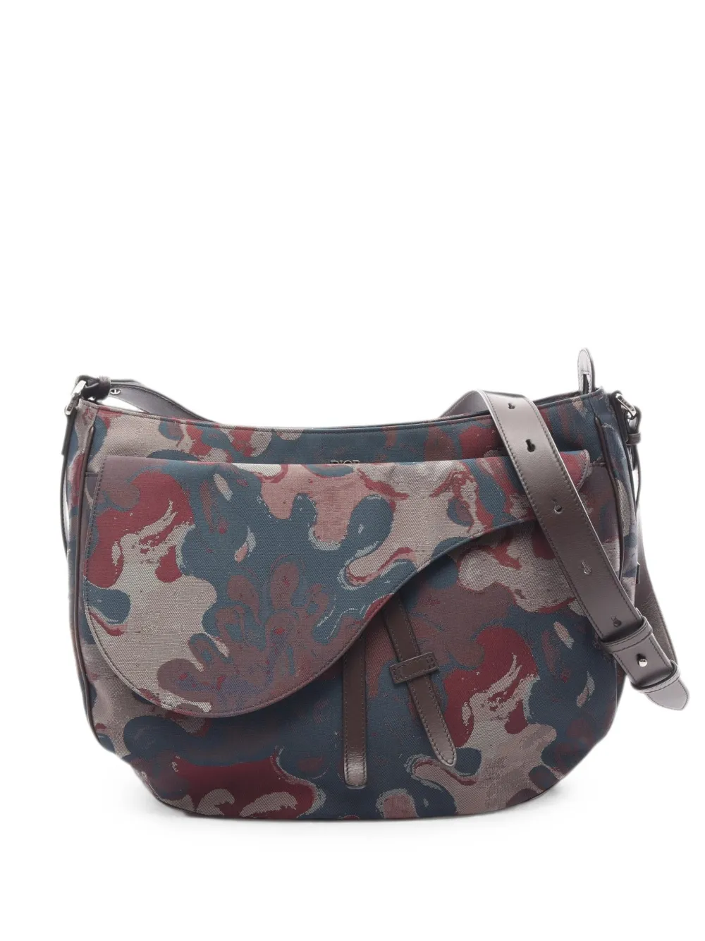 Christian Dior Pre-Owned 2010s x Peter Doig foldover shoulder bag - Blau