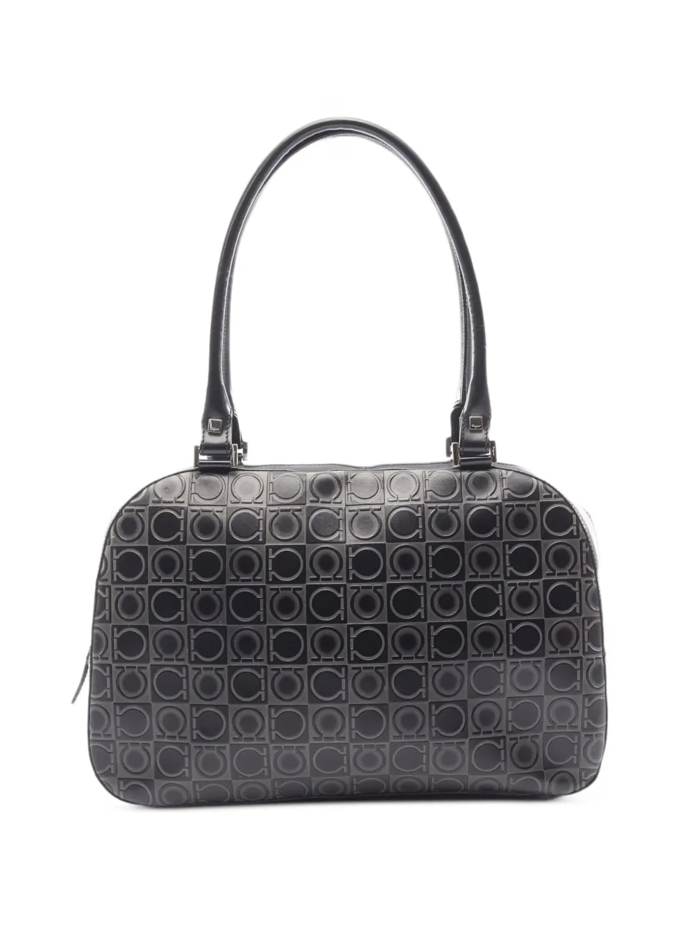 Ferragamo Pre-Owned 2000s Gancini embossed tote bag - Nero