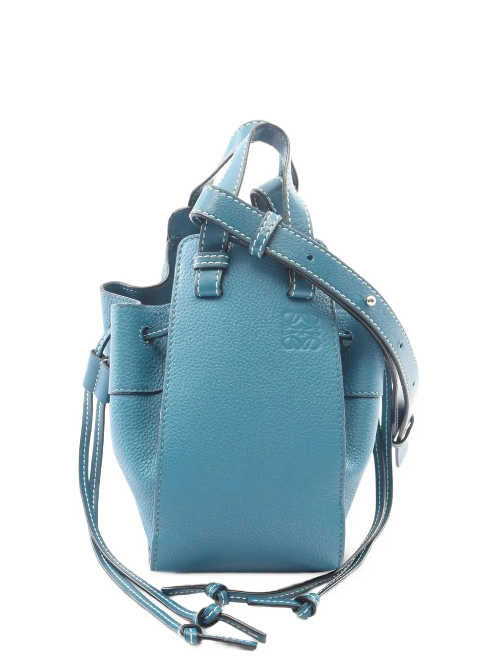 Loewe Pre-Owned 2000s mini Hammock drawstring 2Way tote bag - Blu