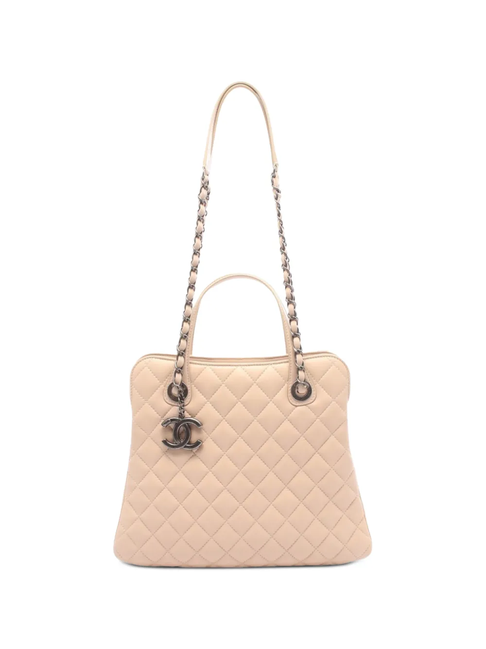 CHANEL Pre-Owned 2015-2016 Matelassé chain shoulder bag - Toni neutri
