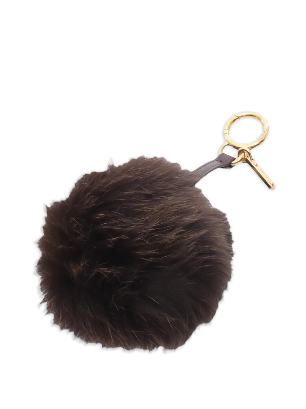 Fendi Pre-Owned 2010s pom-pom bag charm - Marrone