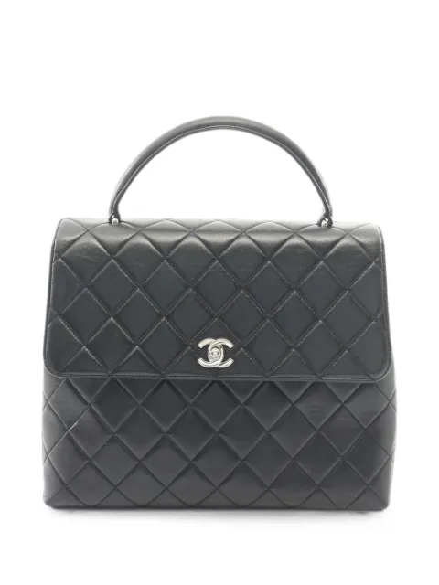 CHANEL Pre-Owned 2000-2002 Matelassé lambskin tote bag