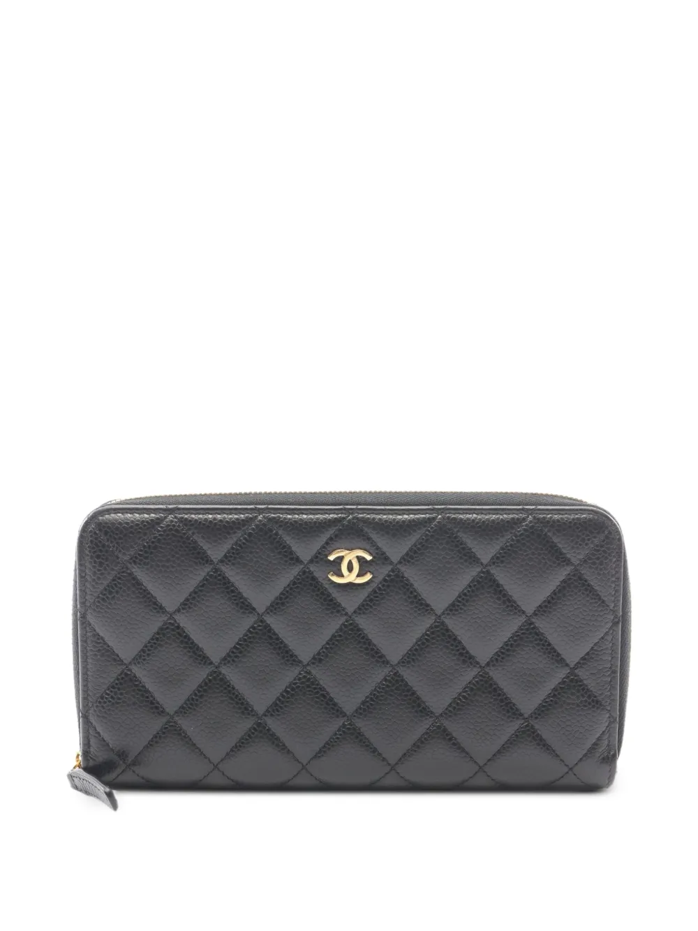 CHANEL Pre-Owned 2019 Classic matelassé wallet - Schwarz