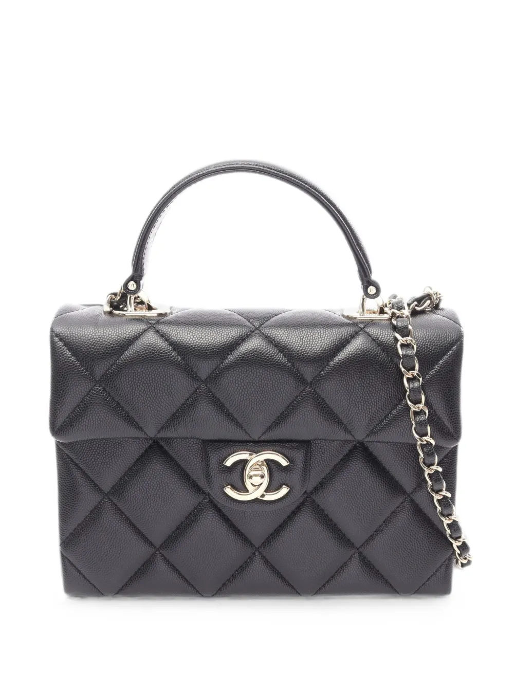 CHANEL Pre-Owned Matelassé leather tote bag - Schwarz
