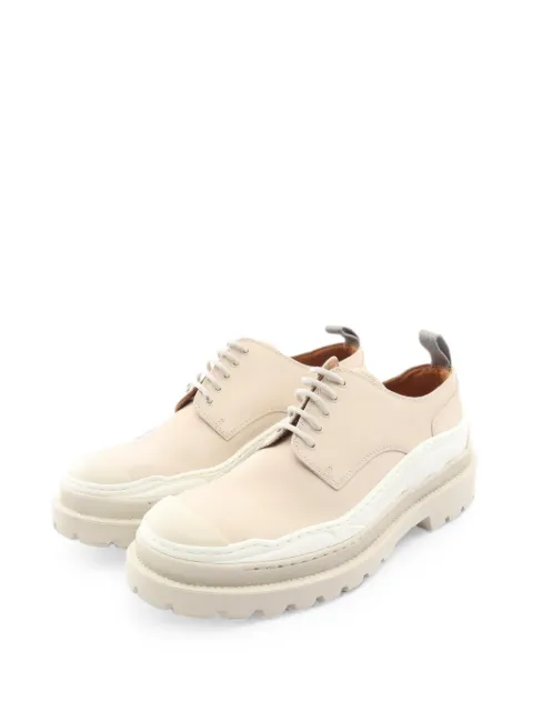 Christian Dior Pre-Owned 2010s Sacai platform derby shoes
