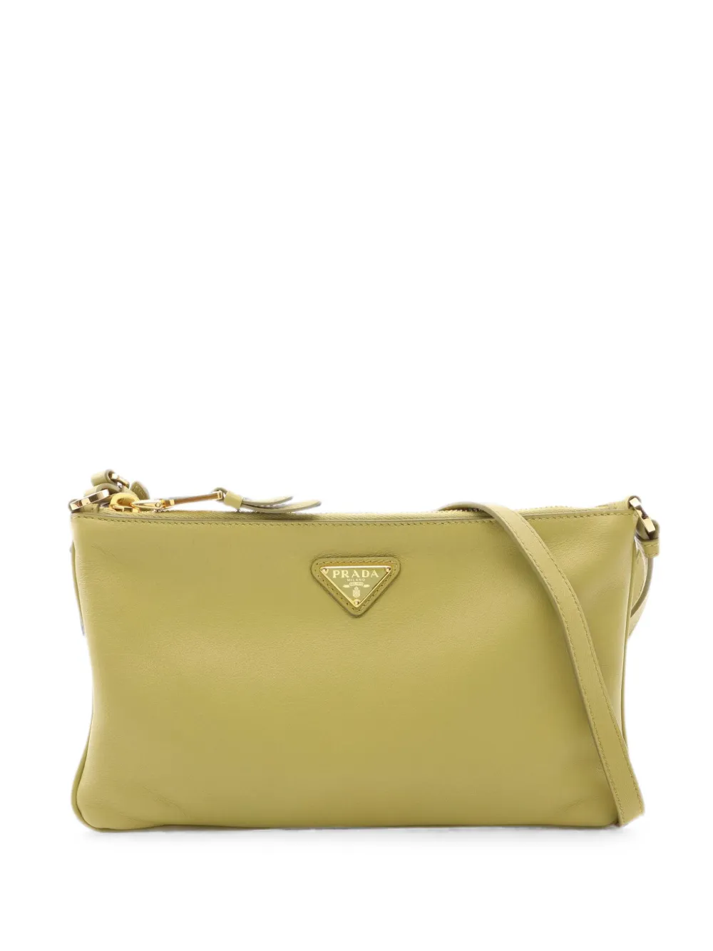 Pre-owned Prada 2010s Logo Cross Body Bag In グリーン