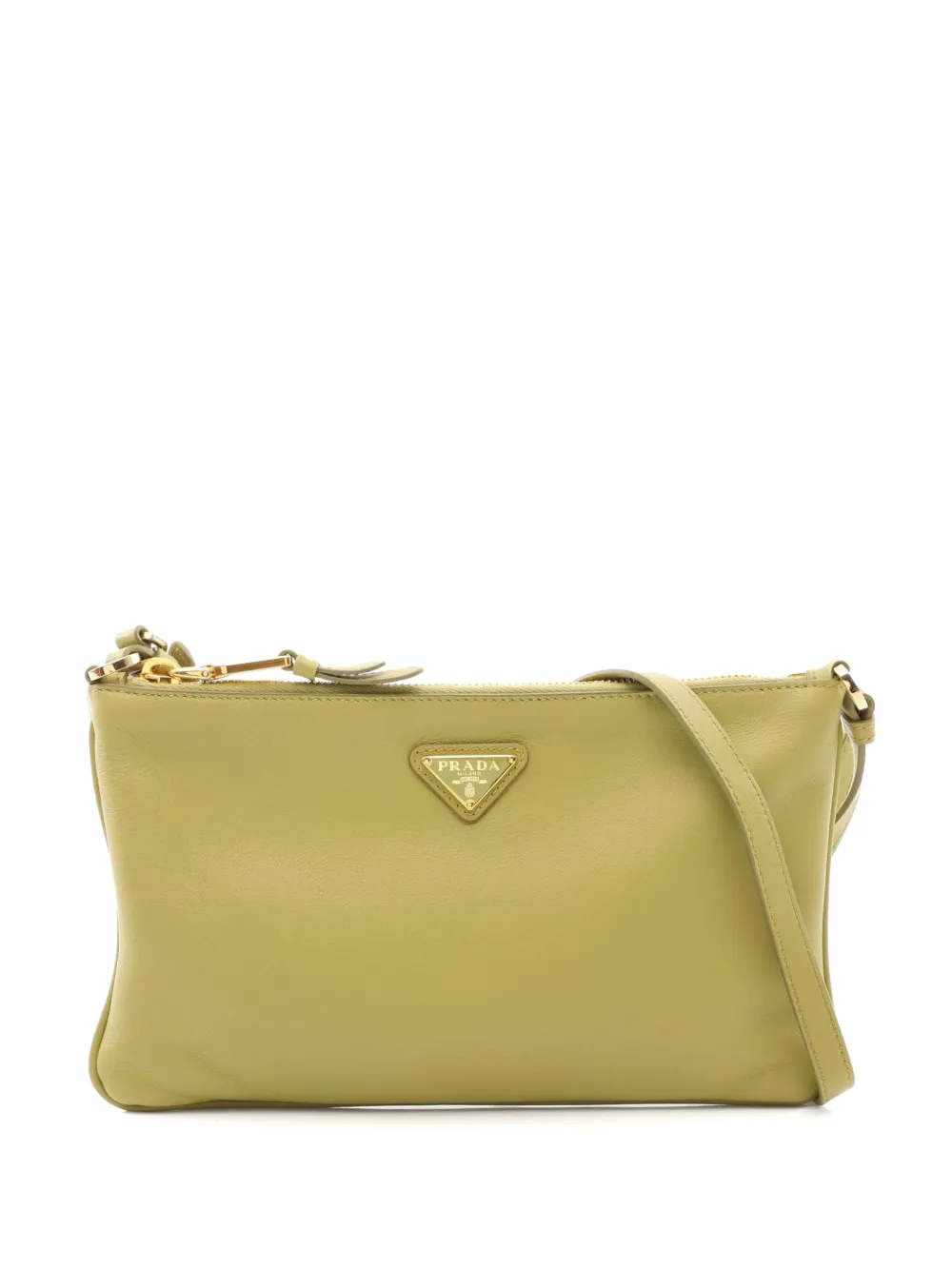 Prada Pre-Owned 2010s logo cross body bag - Verde