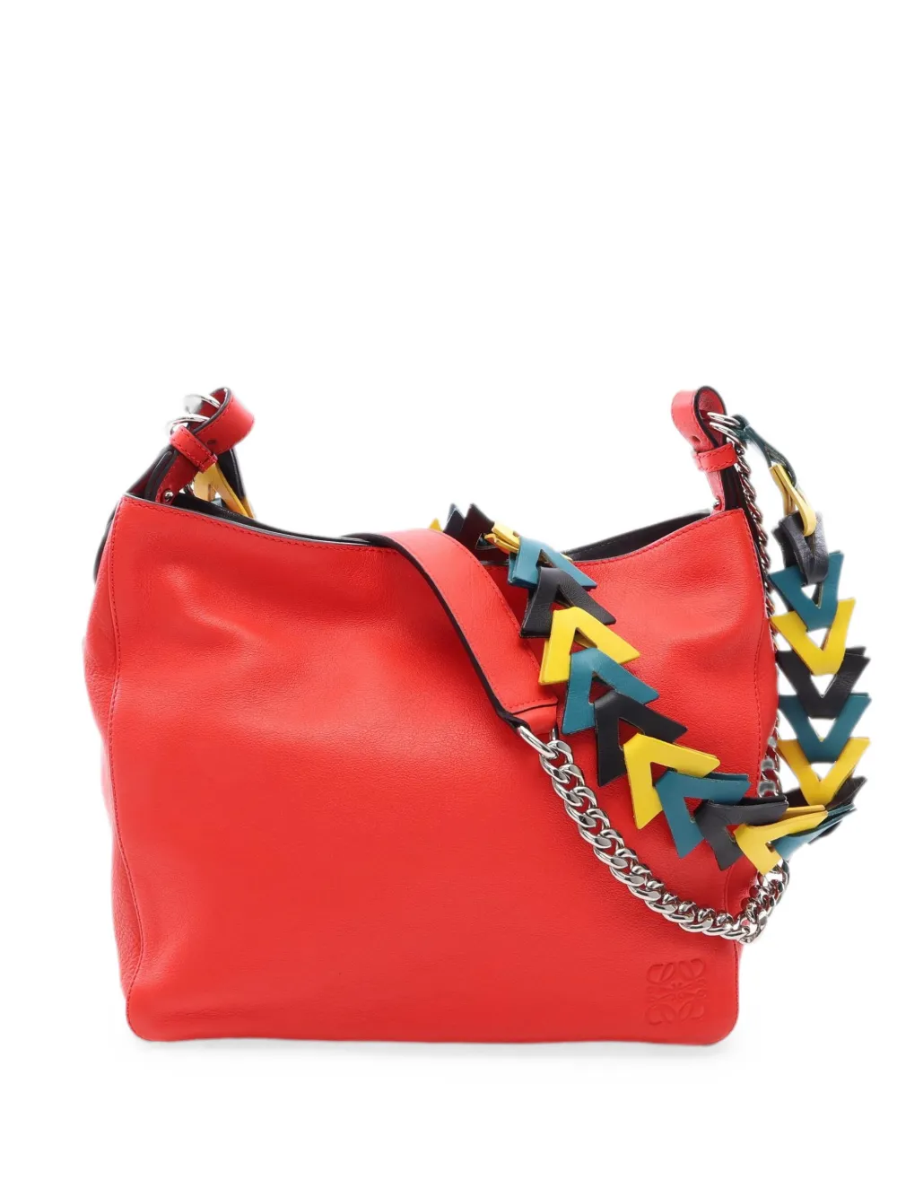 Loewe Pre-Owned 2010s V-Bucket chain shoulder bag - Rot