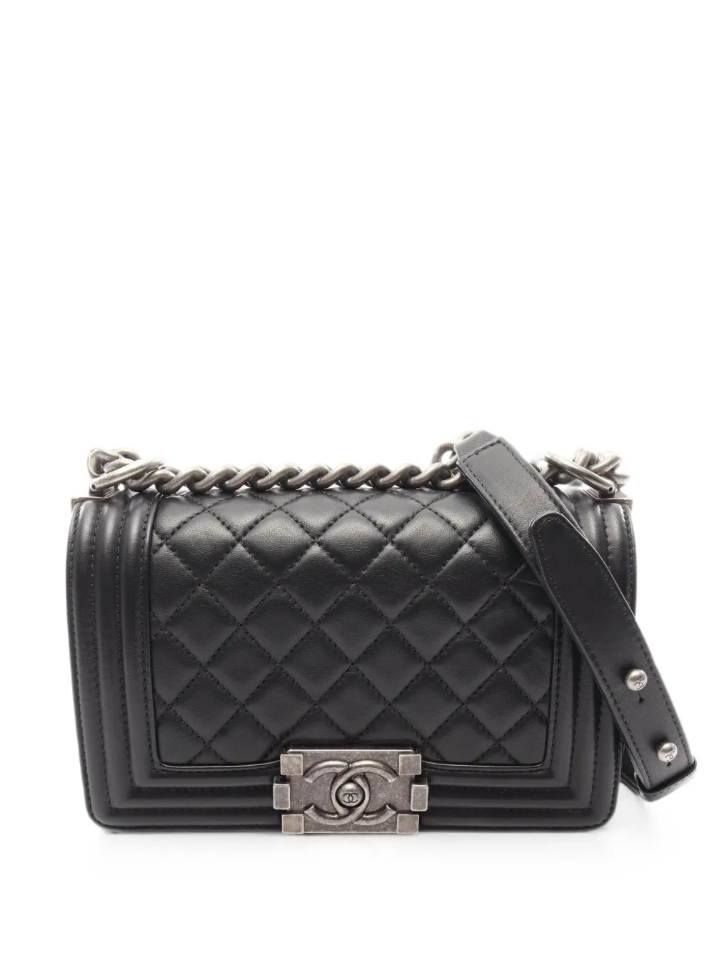 CHANEL Pre-Owned 2017-2018 Boy Chanel chain shoulder bag - Schwarz
