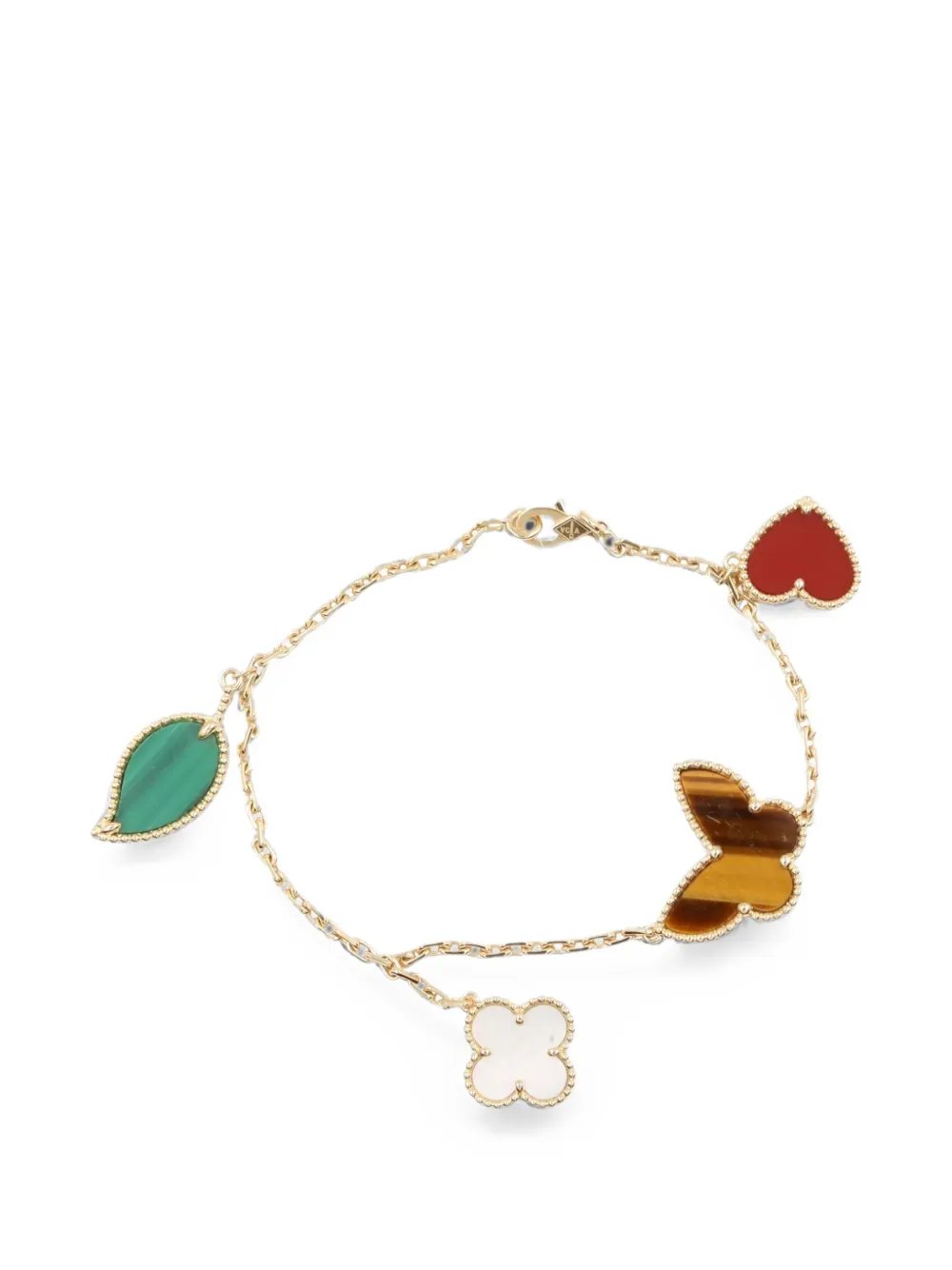 Van Cleef & Arpels Pre-Owned 2010s Lucky Alhambra 4-motifs bracelet - Gold
