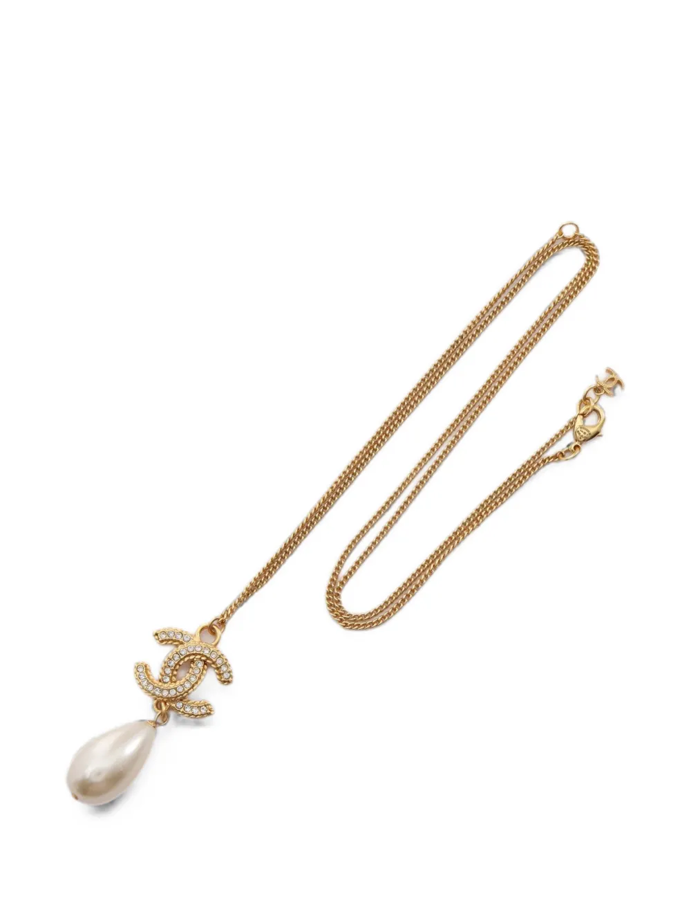 CHANEL Pre-Owned 2020 Coco Mark necklace - Gold