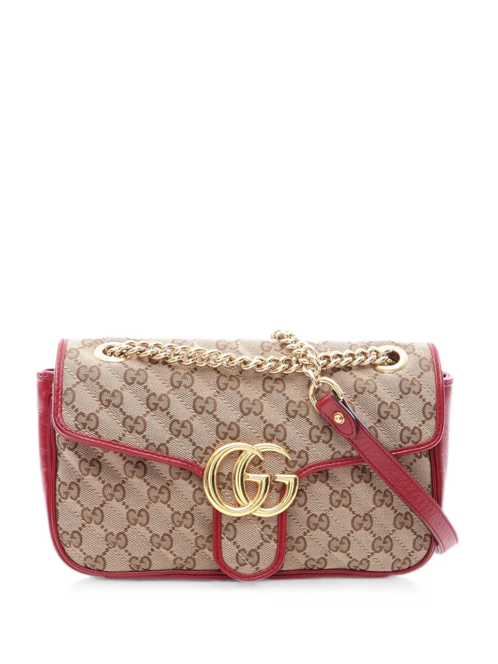 Gucci Pre-Owned 2010s small Marmont GG shoulder bag - Toni neutri