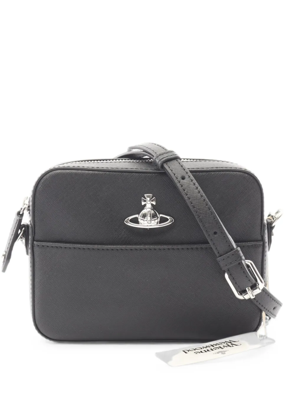 Vivienne Westwood Pre-Owned 2020s Orb plaque shoulder bag - Nero